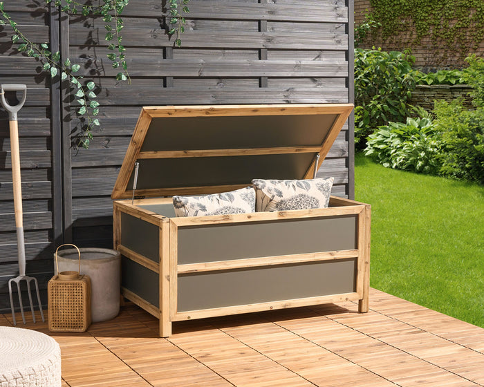 Beliani - ACATE - Kussenbox - Grijs - 330 L - Beton