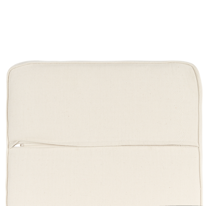 Beliani - SUSUA - Ottomaan - Gebroken wit - Rotan