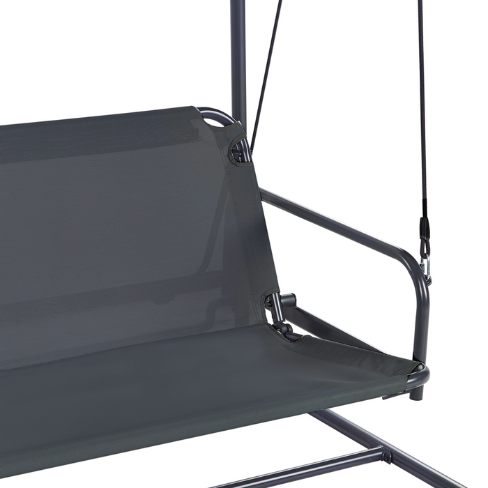 Beliani - MARSCIANO - Schommelbank - Donkergrijs - Staal