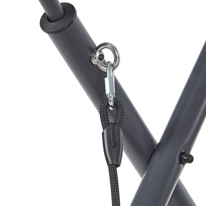 Beliani - SOLAGNA - Schommelbank - Lichtgrijs - Staal