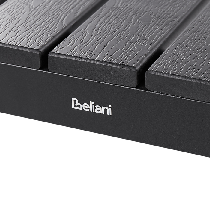 Beliani - NARDO - Ligstoel - Zwart - Aluminium