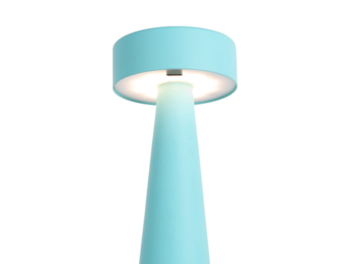 Leitmotiv - Tafellamp Mini LED Ring - Turquoise blue