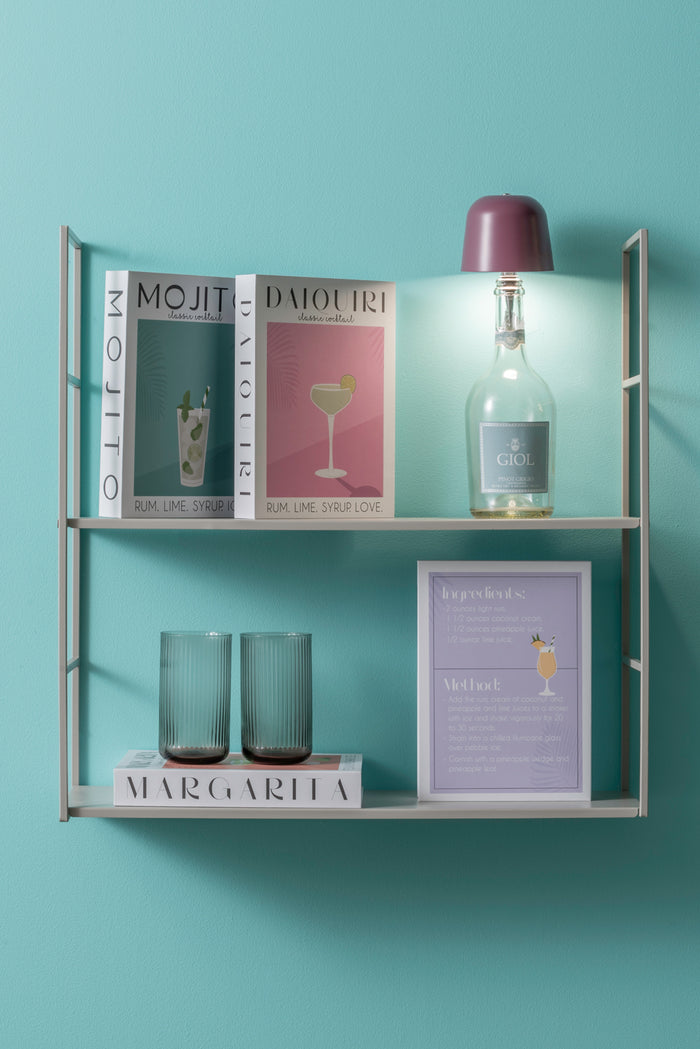 Leitmotiv - Bottle Lamp Cone Hat LED - Dark mauve