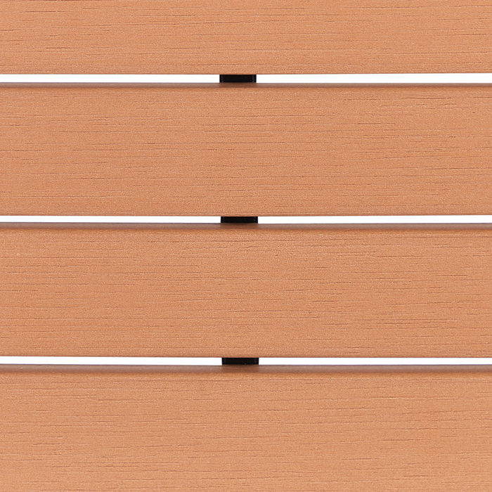 Beliani - AVETRANA - Tuintafel - Lichthout|Zwart - 150 x 50 cm - Staal