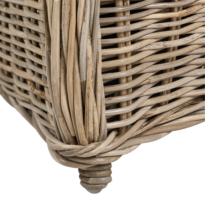 Beliani - SUSUA II - Tuinstoel set van 2 - Lichtbeige - Rotan