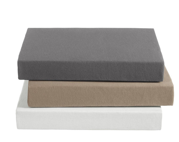 Ambiante Jersey - Hoeslaken - 200x200|210 - Taupe