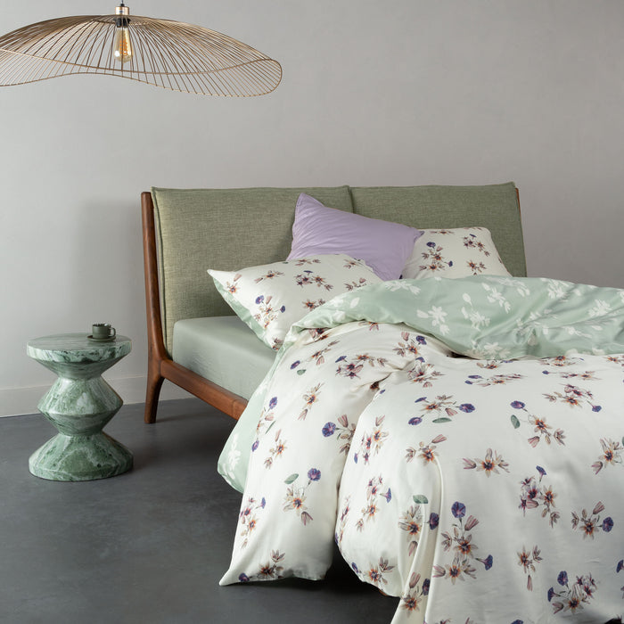 Essenza Fiora Dekbedovertrek 140 x 200|220 cm - Vanille