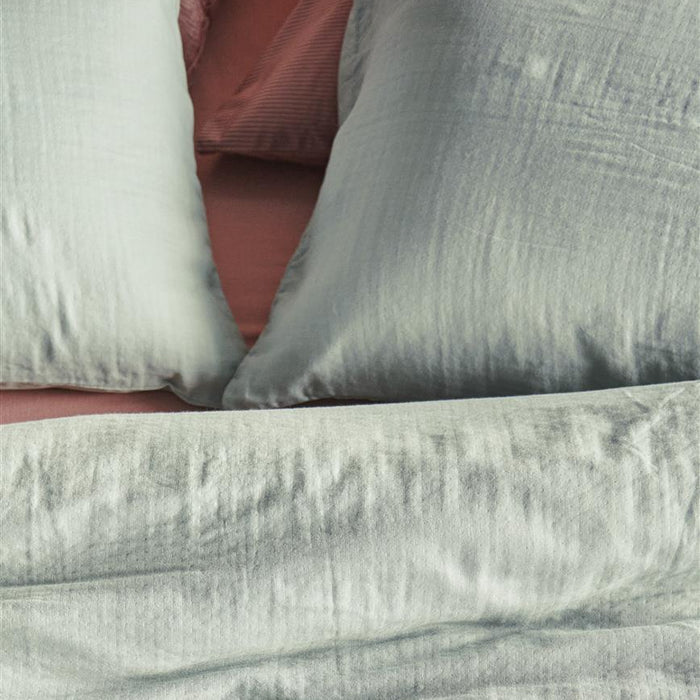 At Home Dekbedovertrek Mousseline Katoen Optimism - blue grey