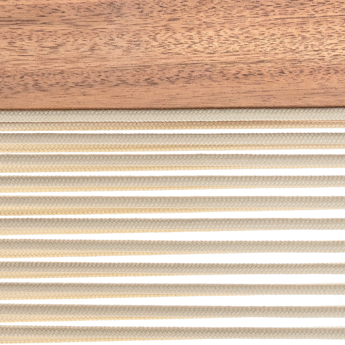 Beliani - PROSSEDI - Ligstoel - Beige - Acaciahout