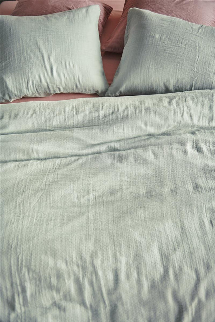 At Home Dekbedovertrek Mousseline Katoen Optimism - blue grey