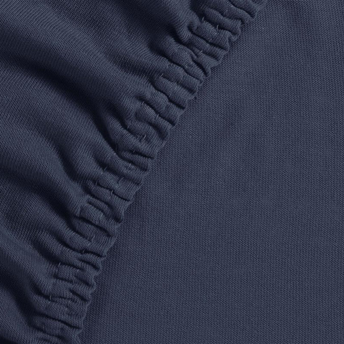 Ambiante Jersey - Topper Hoeslaken - 160x200|210 - Donker Blauw