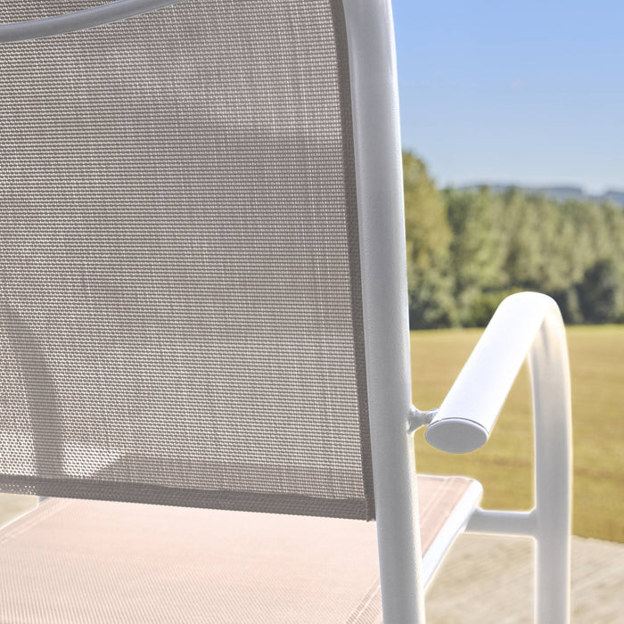 sweeek - Tuinstoelen van aluminium en textileen (Set van 2)