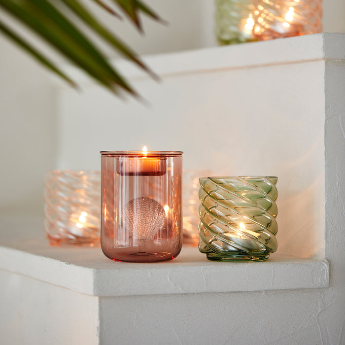 Riviera Maison Theelichthouder Groen - Swirl Kaarsenhouder decoratief