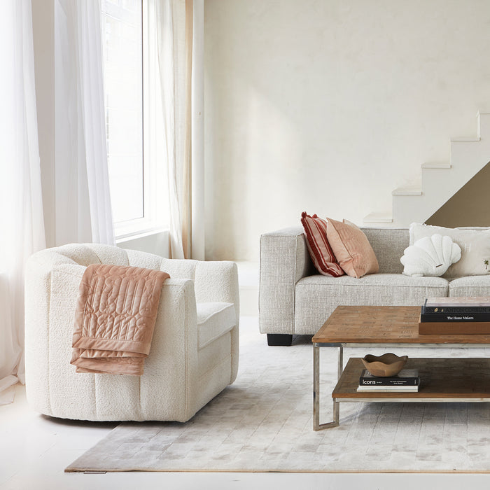 Riviera Maison Plaid Roze - Loreo Decoratie deken 180x130 - Polyester