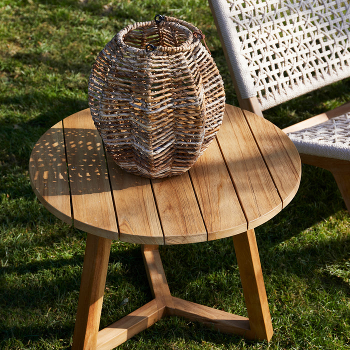 Riviera Maison Bijzettafel buiten - Lovina Dia 60 - Bruin