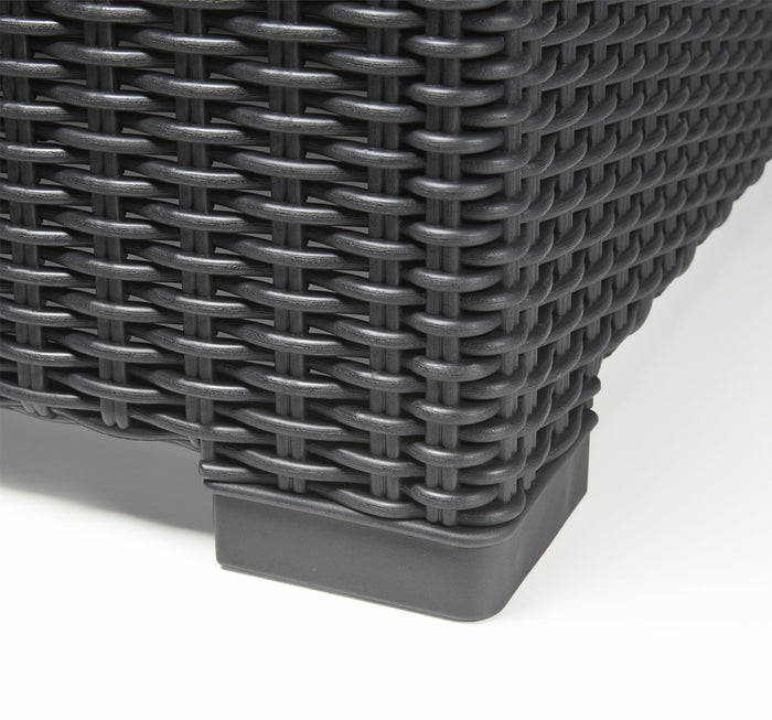 Allibert California Chaise Longue Loungeset - 3-4 personen - Grafiet