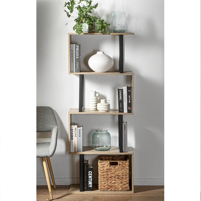 Calicosy - Boekenkast - Houten Decor en Metal - H148 cm