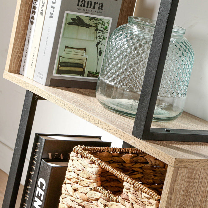 Calicosy - Boekenkast - Houten Decor en Metal - H148 cm