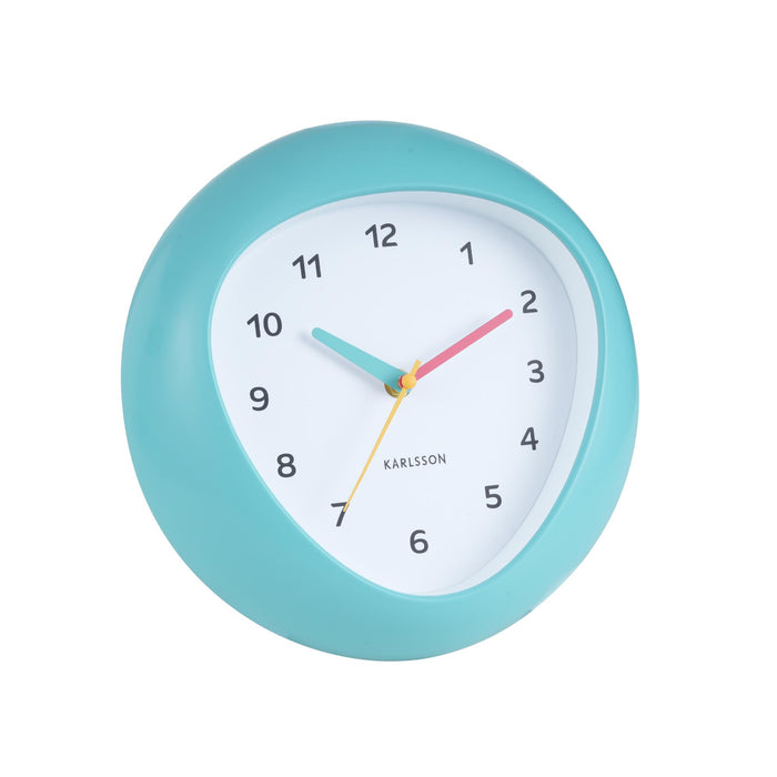 Karlsson Wandklok Funky Vibes - Turquoise - 4.4x25.5x25.5cm