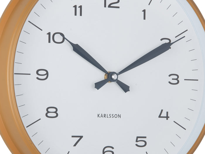 Karlsson Wandklok Modern Factory - Okergeel - Ø30cm