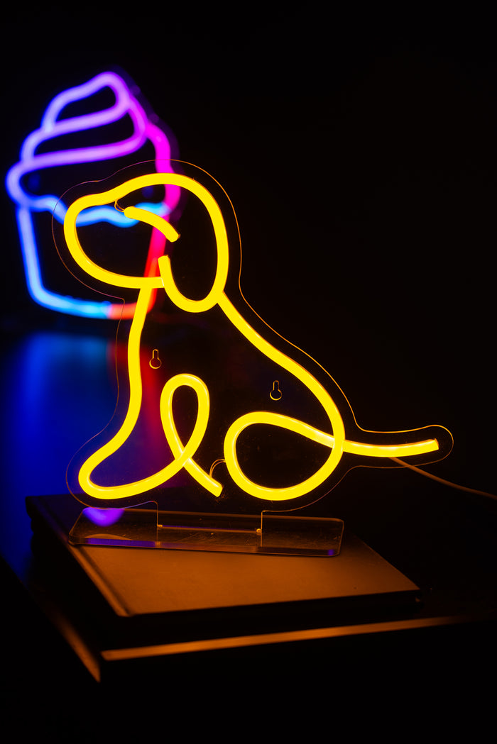 Leitmotiv - Neon Light Sitting Dog