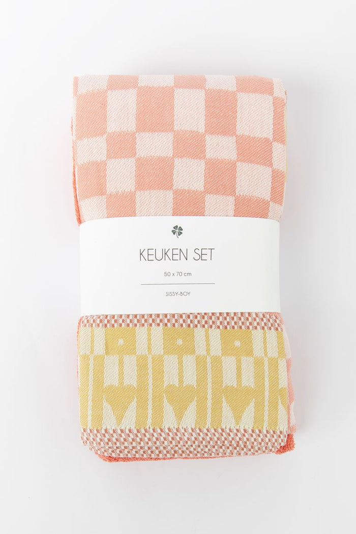 Sissy-Boy Oranje handdoek en theedoek terry