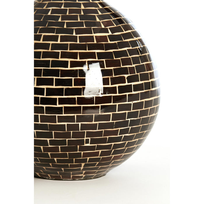 Light & Living Vaas Elorza - Donkerbruin - Ø22cm