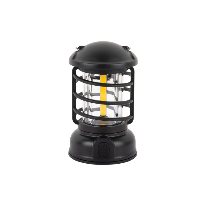 Leitmotiv Tafellamp Camping Lantern Led - Zwart - 8.5x8.5x15cm