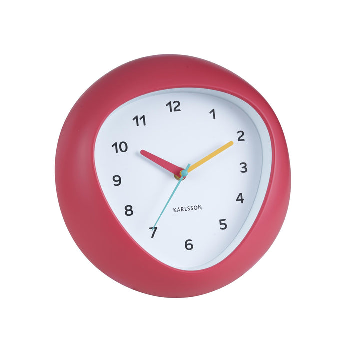 Karlsson Wandklok Funky Vibes - Scarlet rood - 4.4x25.5x25.5cm