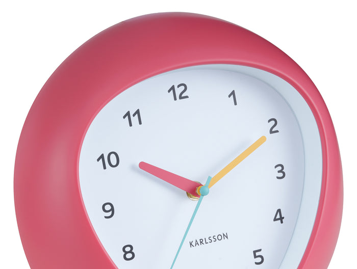 Karlsson Wandklok Funky Vibes - Scarlet rood - 4.4x25.5x25.5cm