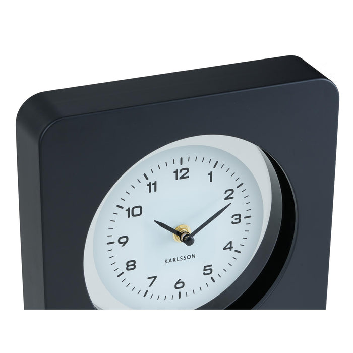 Karlsson Wandklok New Vintage - Mat zwart - 4.4x22x22cm