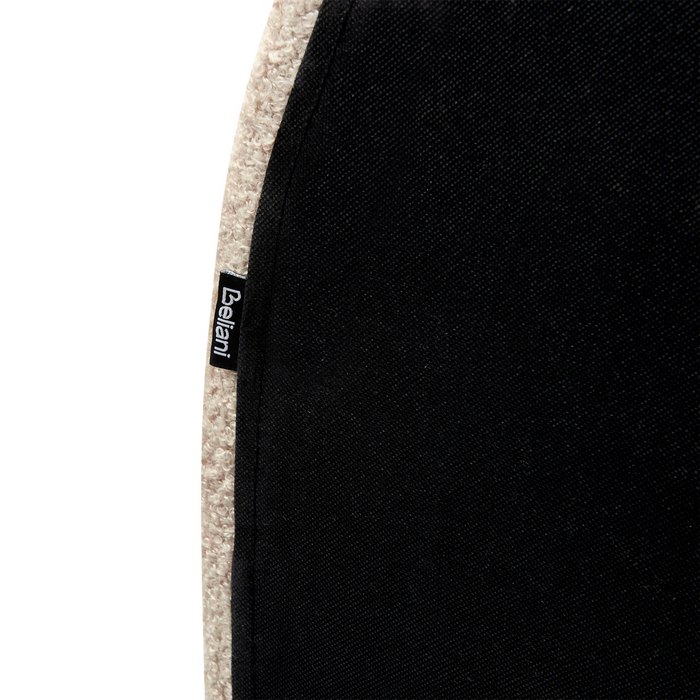 Beliani - ANET - Bed - Beige - 90 x 200 cm - Bouclé