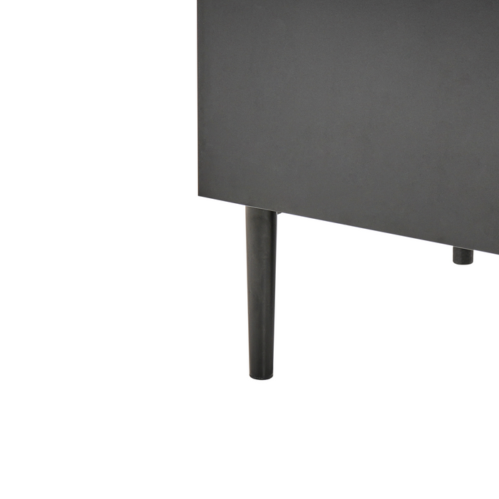 Beliani - BLYTHE- Ladekast 4 lades - Zwart|Bruin - MDF