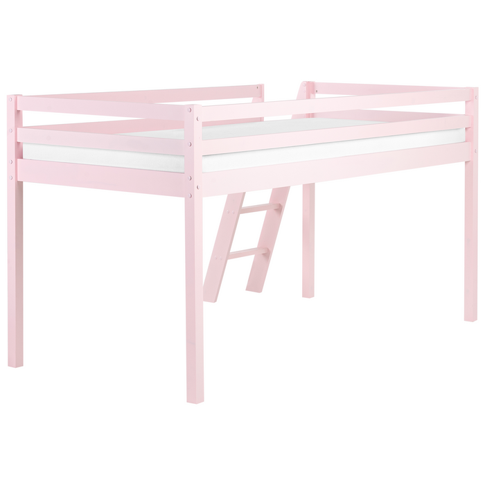 Beliani - ASCOUX - Kinderbed - Roze - 90 x 200 cm - Dennenhout