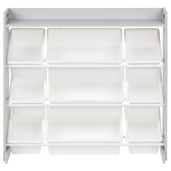 Beliani - COLLIE - Kast met 9 dozen - Grijs|Wit - MDF