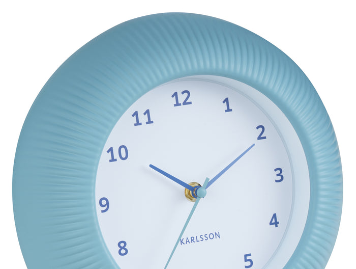 Karlsson Wandklok Tender Rib - Mistig blauw - Ø25cm