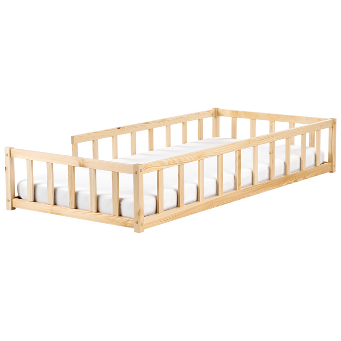 Beliani - MEYMAC - Kinderbed - Lichtbruin - 90 x 200 cm - Dennenhout
