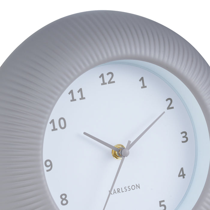 Karlsson Wandklok Tender Rib - Warmgrijs - Ø25cm