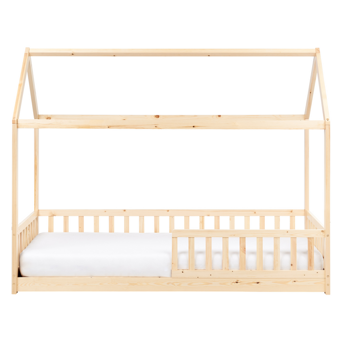 Beliani - COSSAYE - Kinderbed - Lichtbruin - 90 x 200 cm - Grenenhout