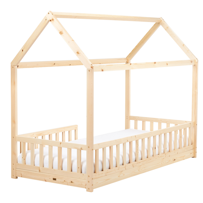 Beliani - COSSAYE - Kinderbed - Lichtbruin - 90 x 200 cm - Grenenhout