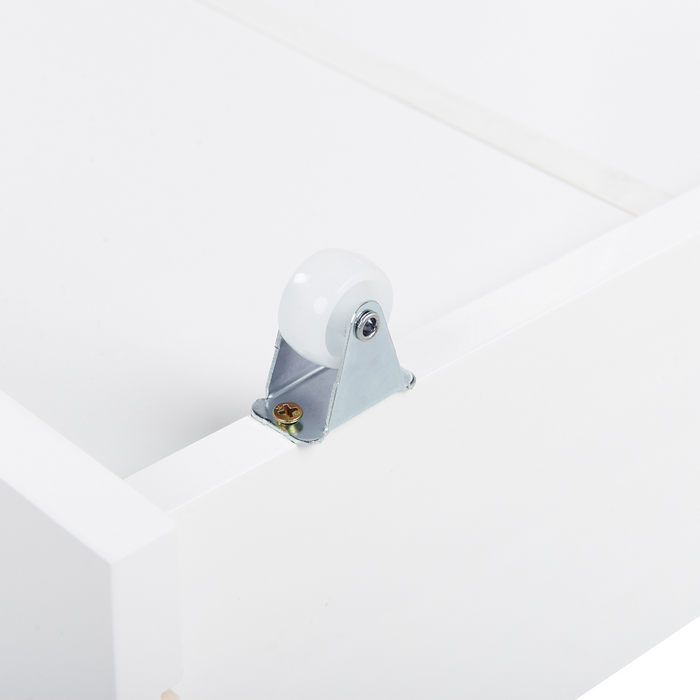 Beliani - CRONAT - Opberglades voor bed - Wit - Grenenhout