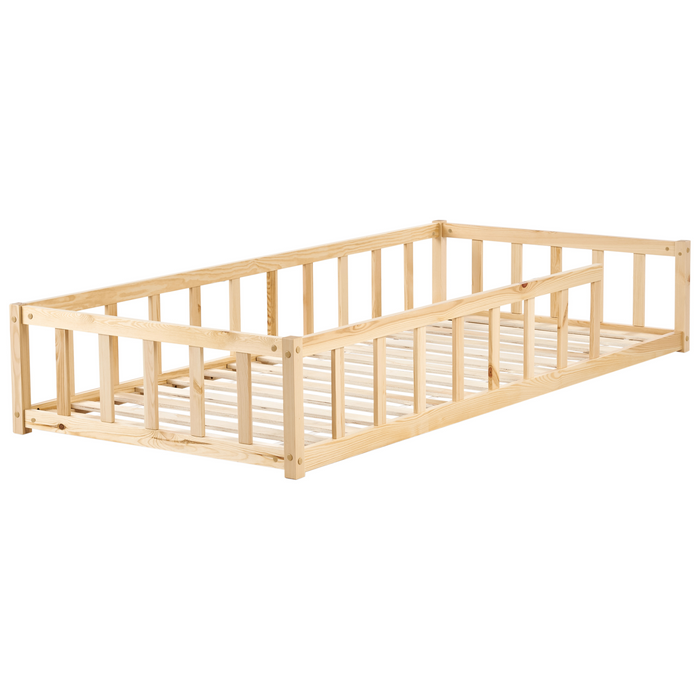 Beliani - MEYMAC - Kinderbed - Lichtbruin - 90 x 200 cm - Dennenhout