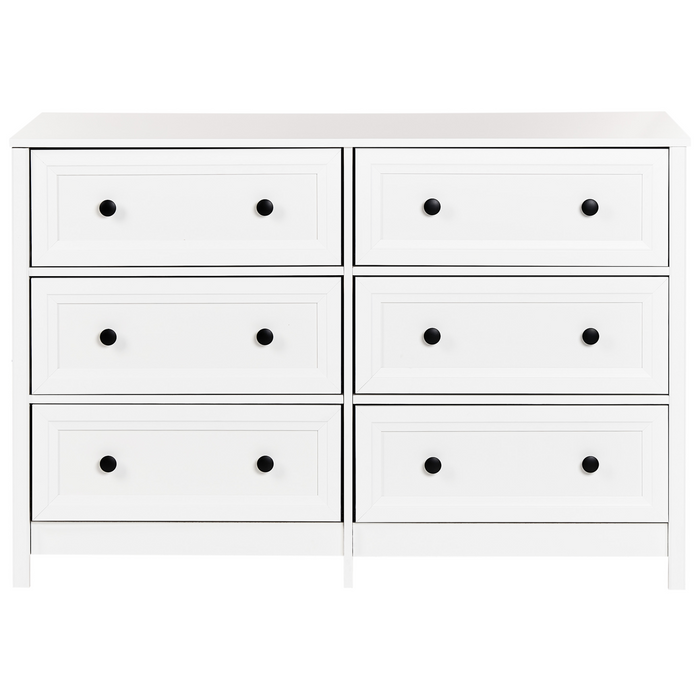 Beliani - HAZELVALE - Ladekast 6 lades - Wit - Vezelplaat