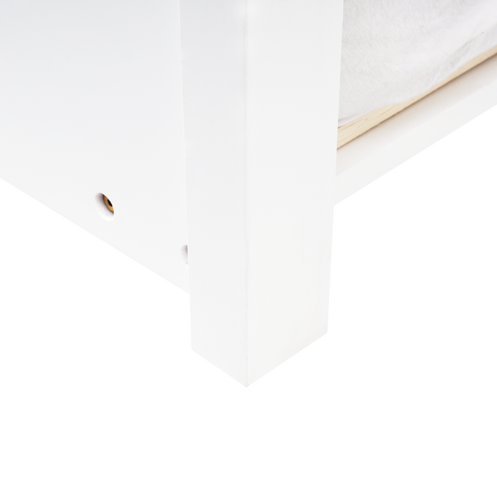 Beliani-TALMONTIERS-Onderschuifbed-Wit-90 x 200 cm-Grenenhout