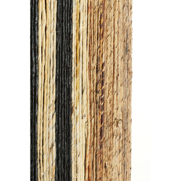 Light & Living Poef Yuturi - Lichtbruin - Ø40cm