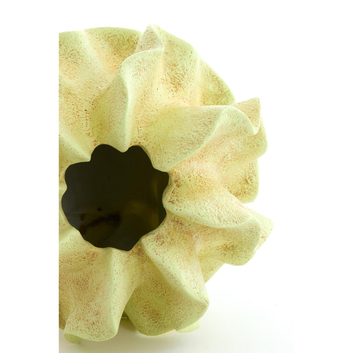 Light & Living Vaas Sharuna - Crème groen - 26.5x26.5x25cm