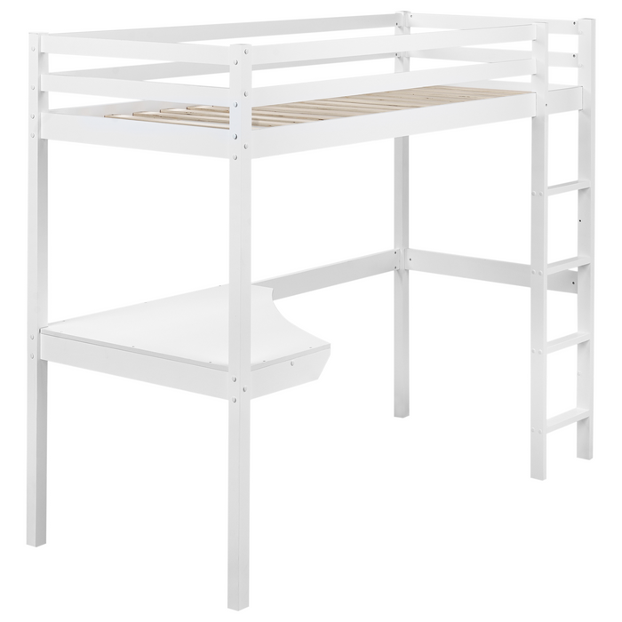 Beliani - LOURY - Kinderbed - Wit - 90 x 200 cm - Dennenhout