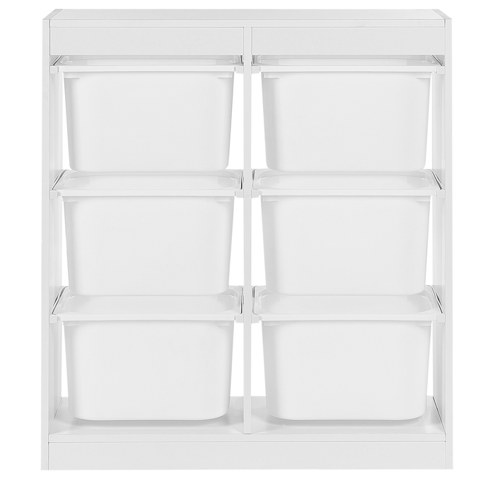 Beliani - TOBIN - Kast met 6 lades - Wit - Vezelplaat