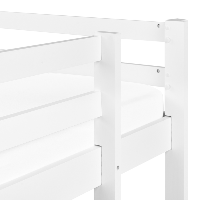 Beliani - LOURY - Kinderbed - Wit - 90 x 200 cm - Dennenhout