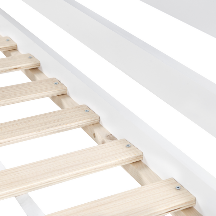 Beliani - LOURY - Kinderbed - Wit - 90 x 200 cm - Dennenhout